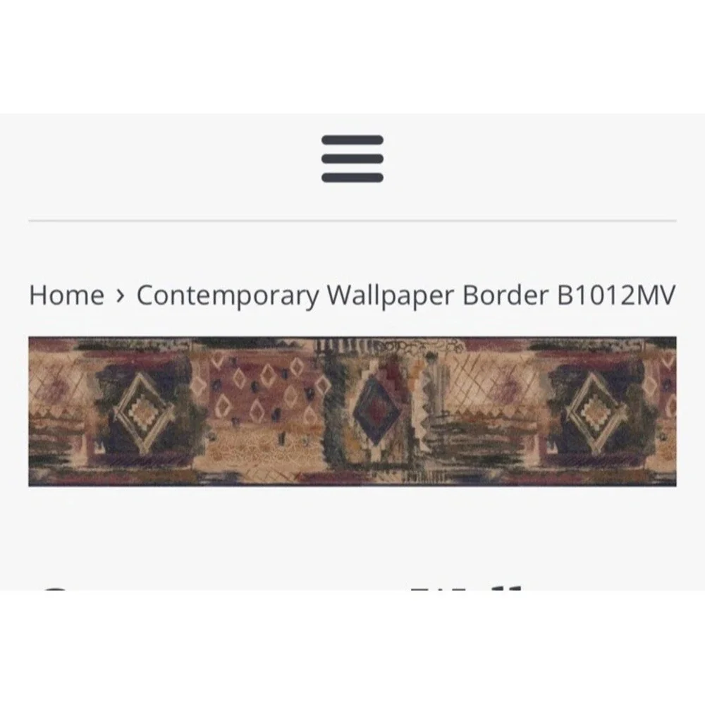 3 Rolls Wallpaper Border Seabrook Wallcoverings Contemporay MV1012B‎